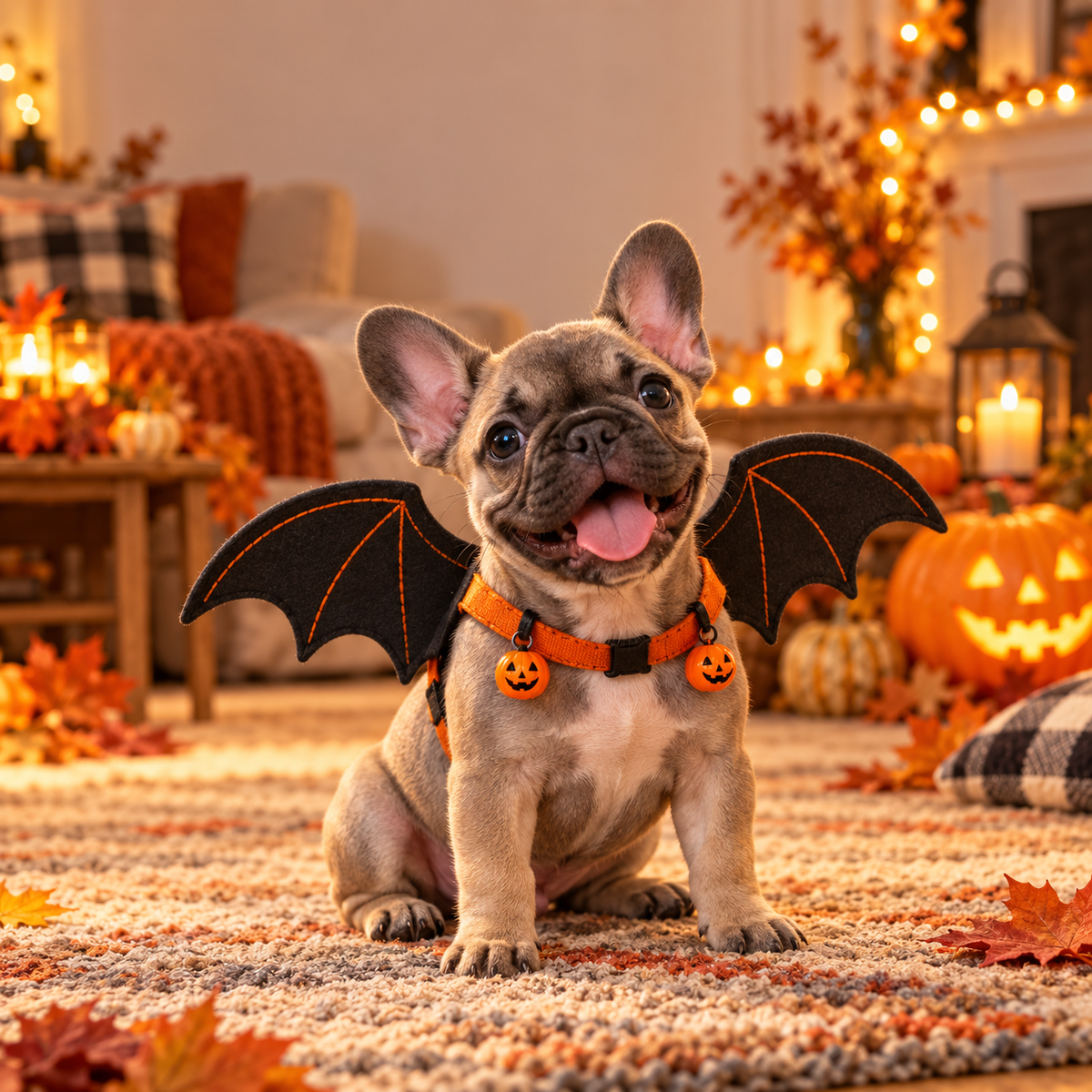 Halloween Cat & Dog Pet Bat Wings Costume Eco-Friendly Multicolor for Small Animals with Bells-For Summer/Winter/Spring