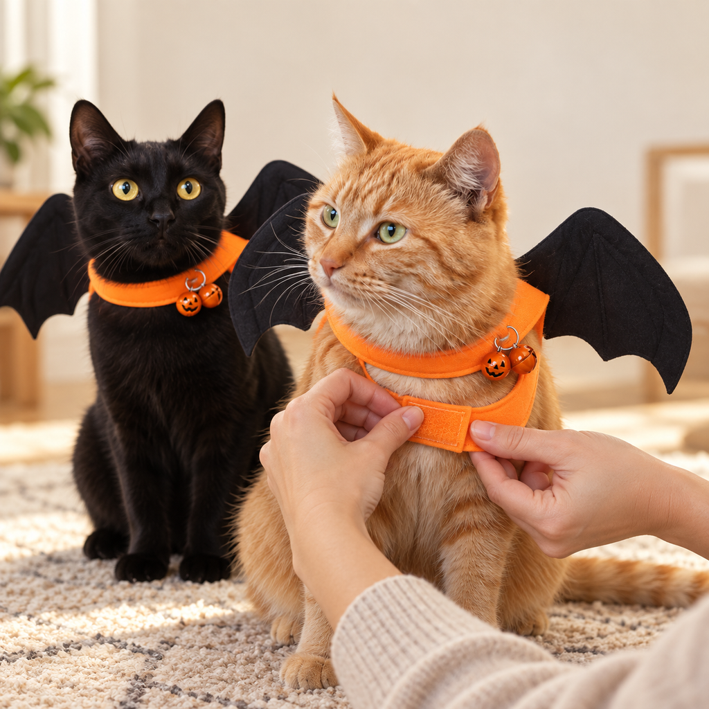 Ailes Croc-Vampire - Déguisement Halloween Chien & Chat