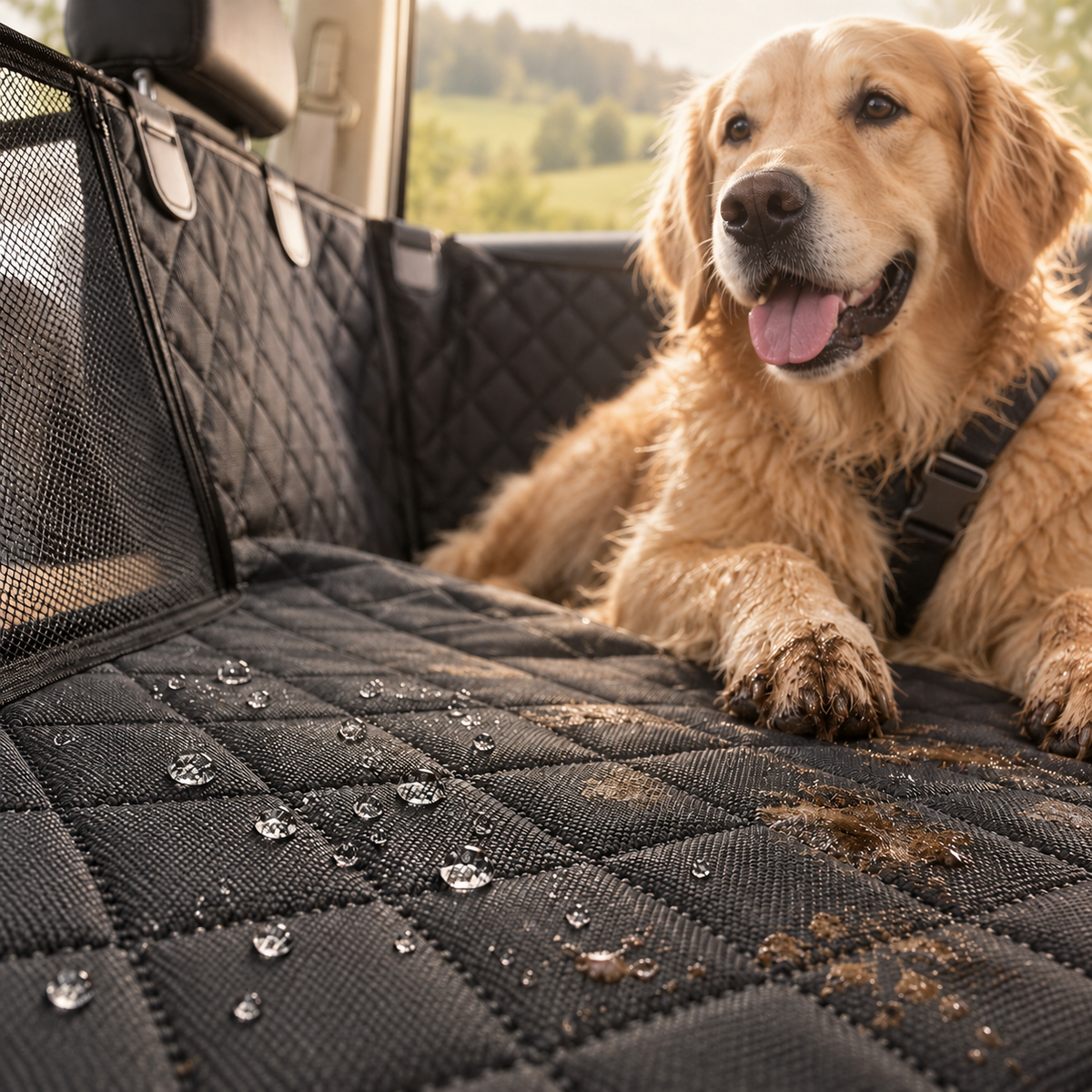 Croc-Route - Protection Banquette Voiture Chien