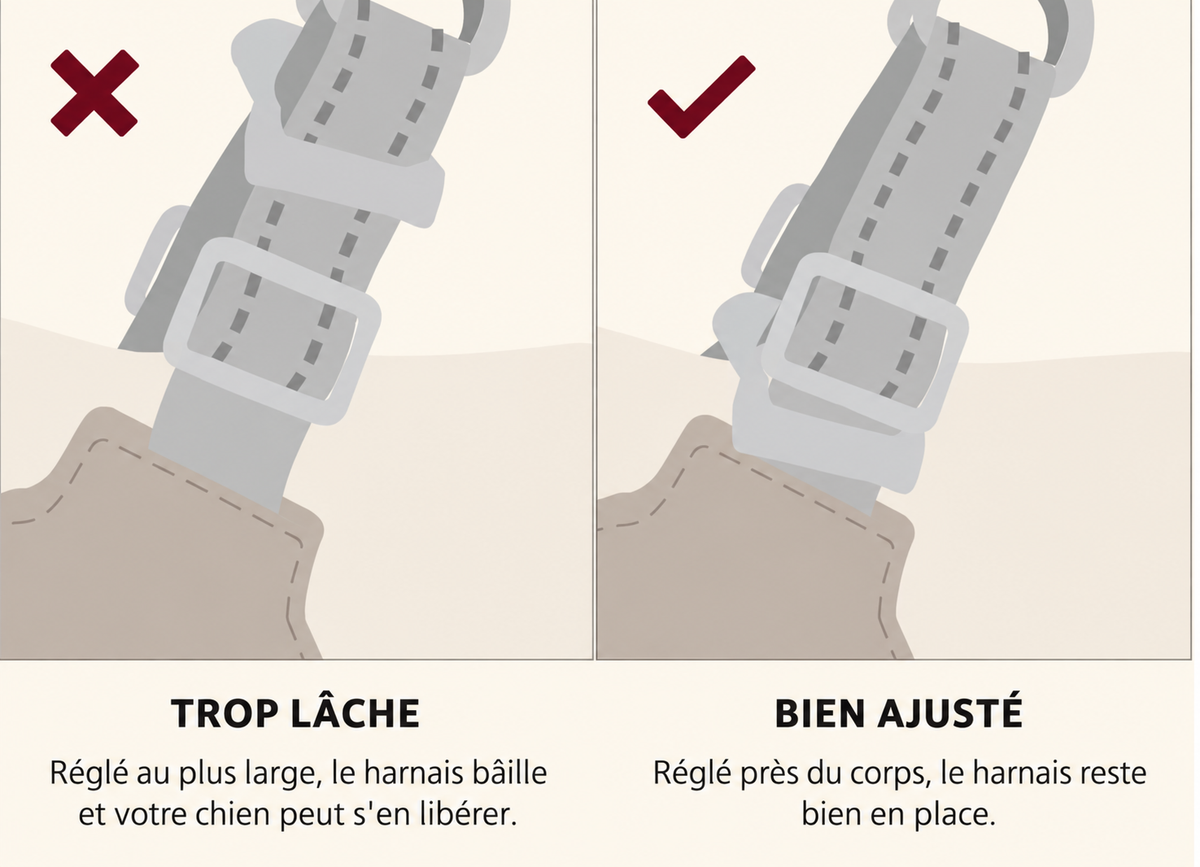 Le Harnais Croc-Route - Harnais pour Chien Réfléchissant