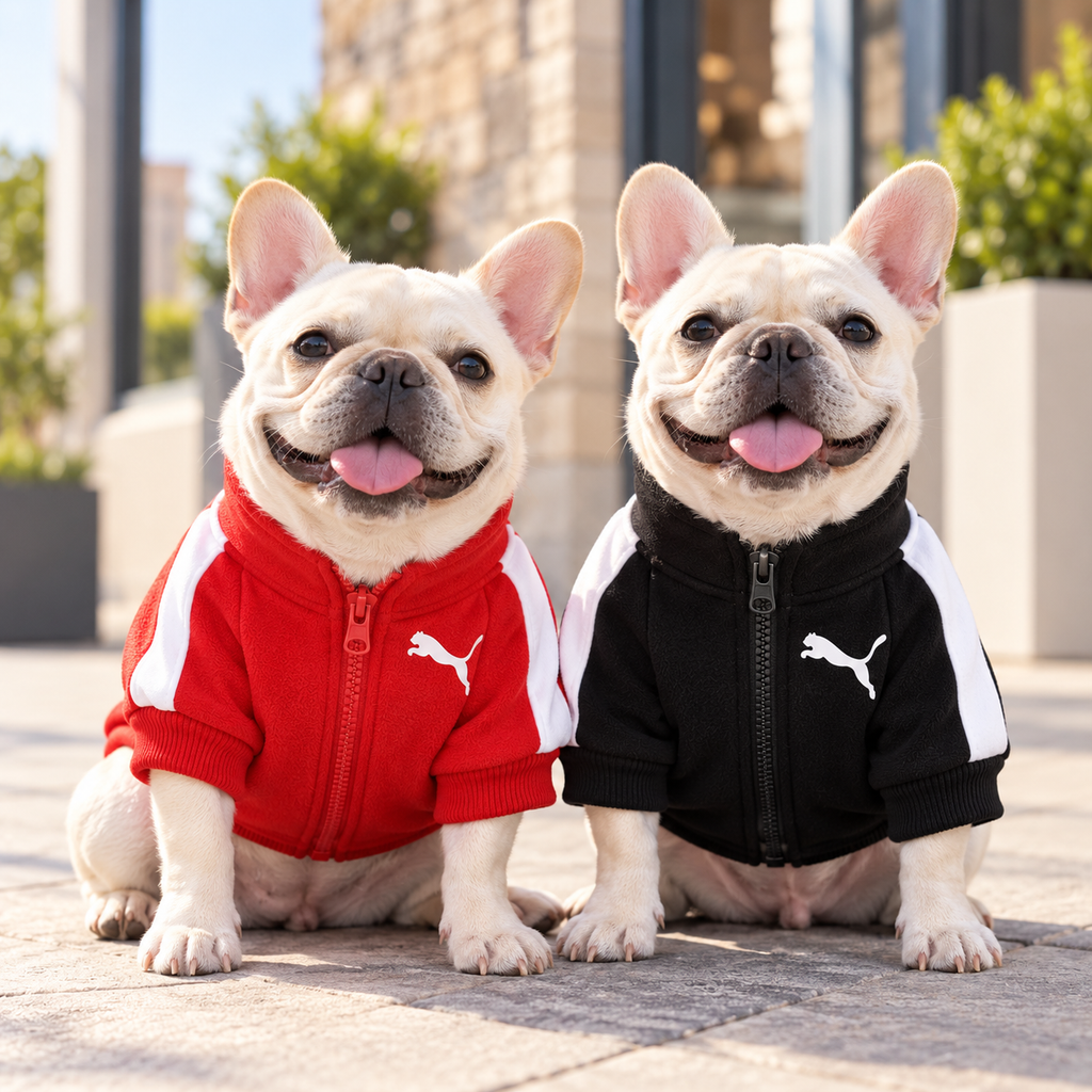 Le sweat Croc Club — Veste zippée sport & confort pour chien