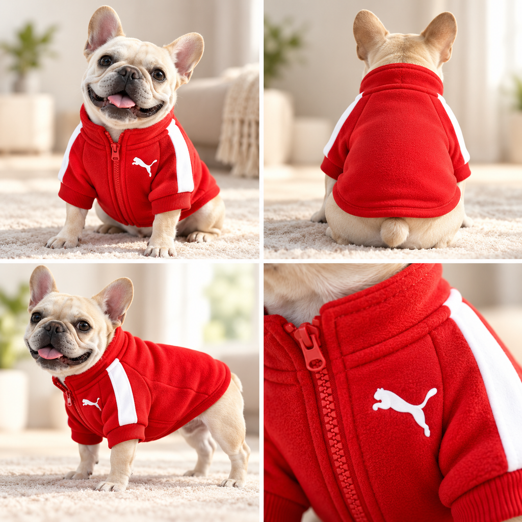 Le sweat Croc Club — Veste zippée sport & confort pour chien