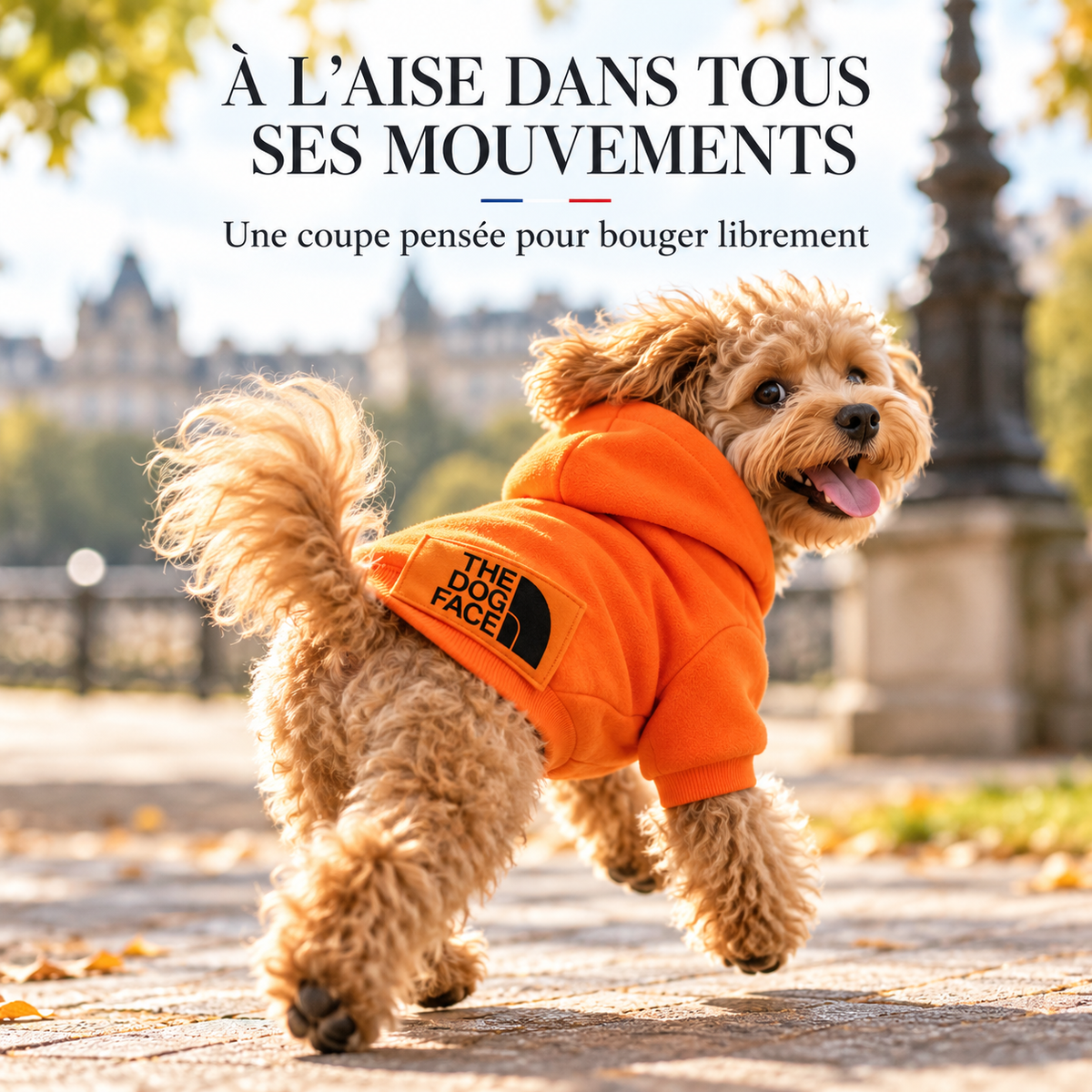 Croc’Street – Sweat à capuche chaud pour chien
