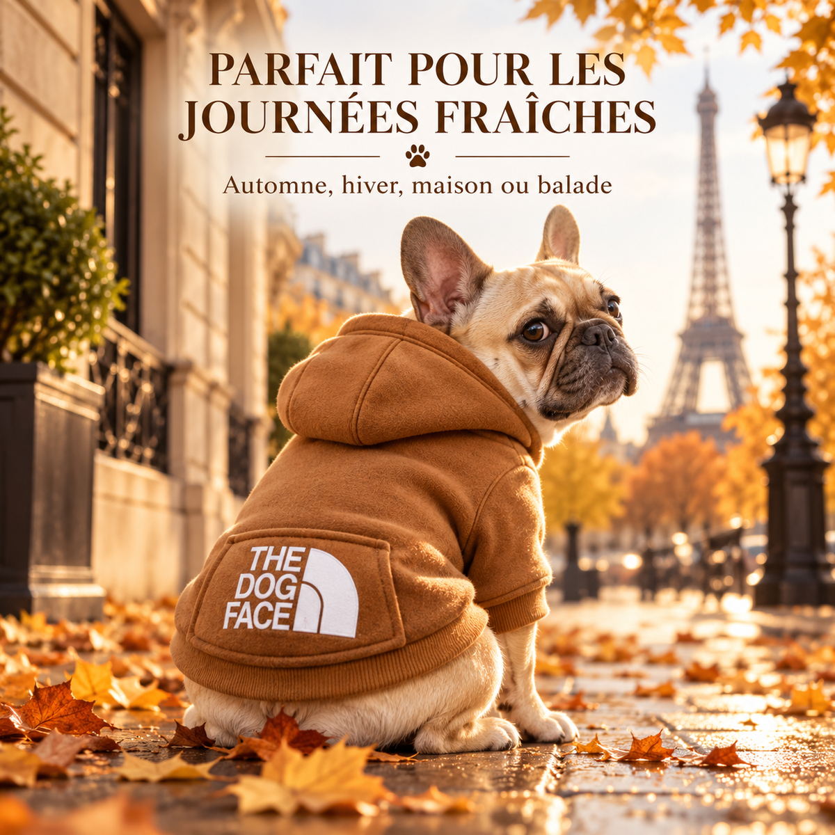 Croc’Street – Sweat à capuche chaud pour chien