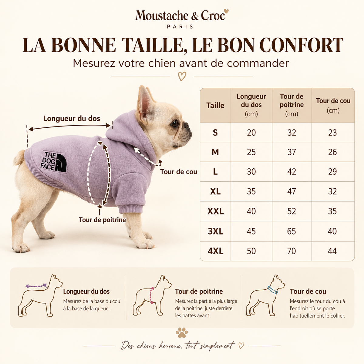 Croc’Street – Sweat à capuche chaud pour chien