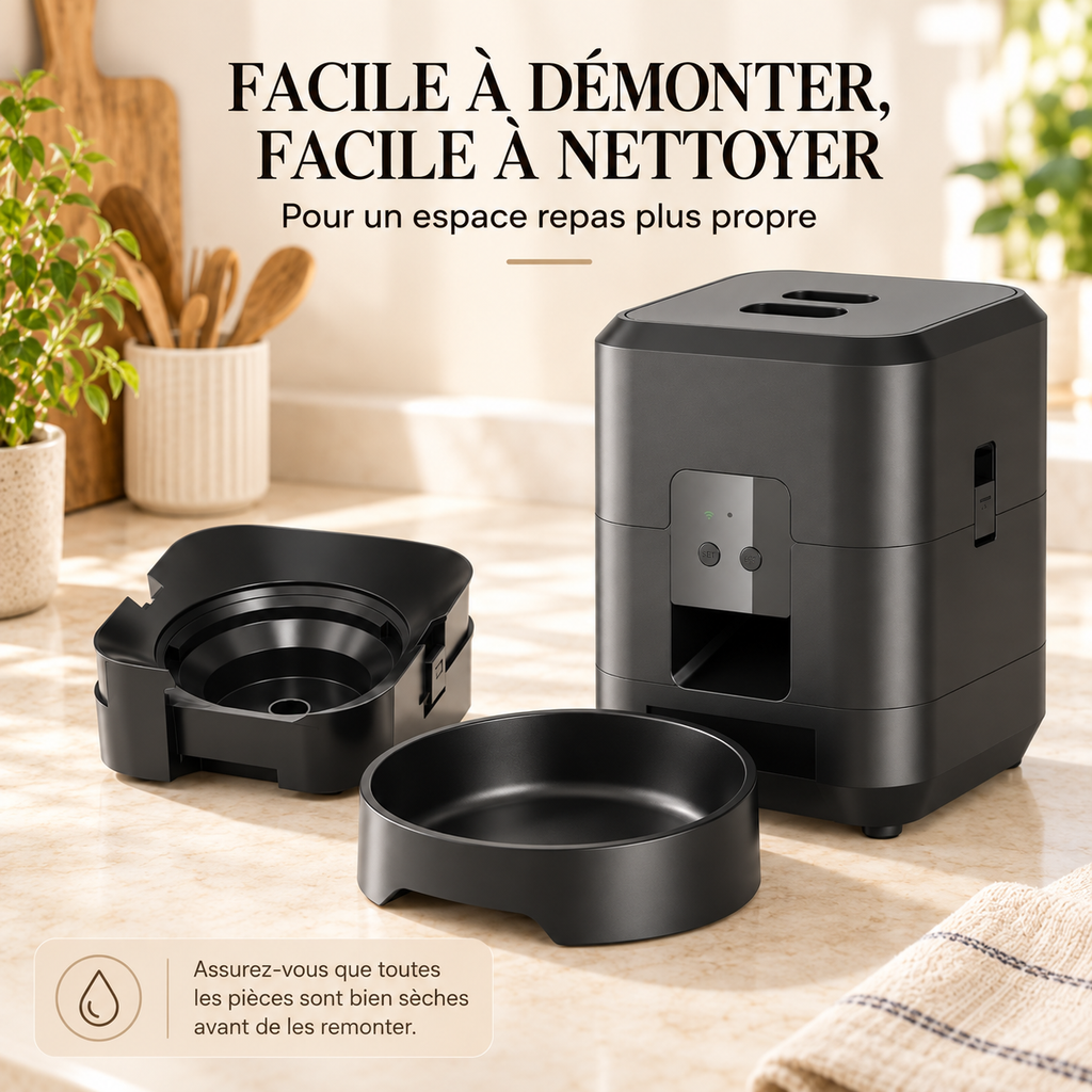 Croc’Minute – Distributeur automatique de croquettes pour chien et chat