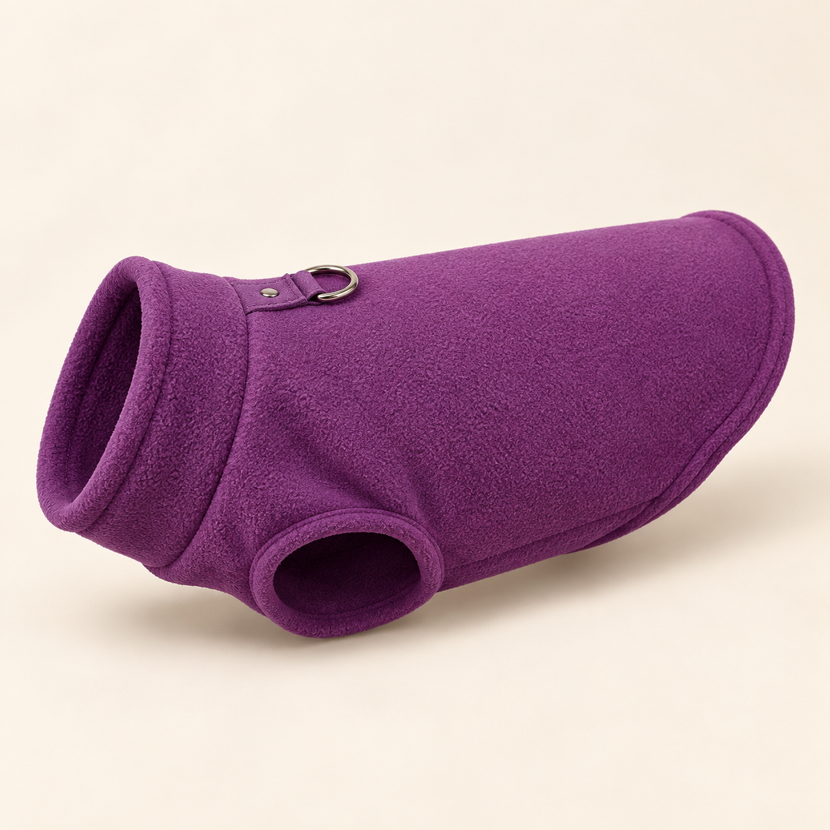 Croc’Polaire – Gilet polaire chaud pour petit chien avec anneau