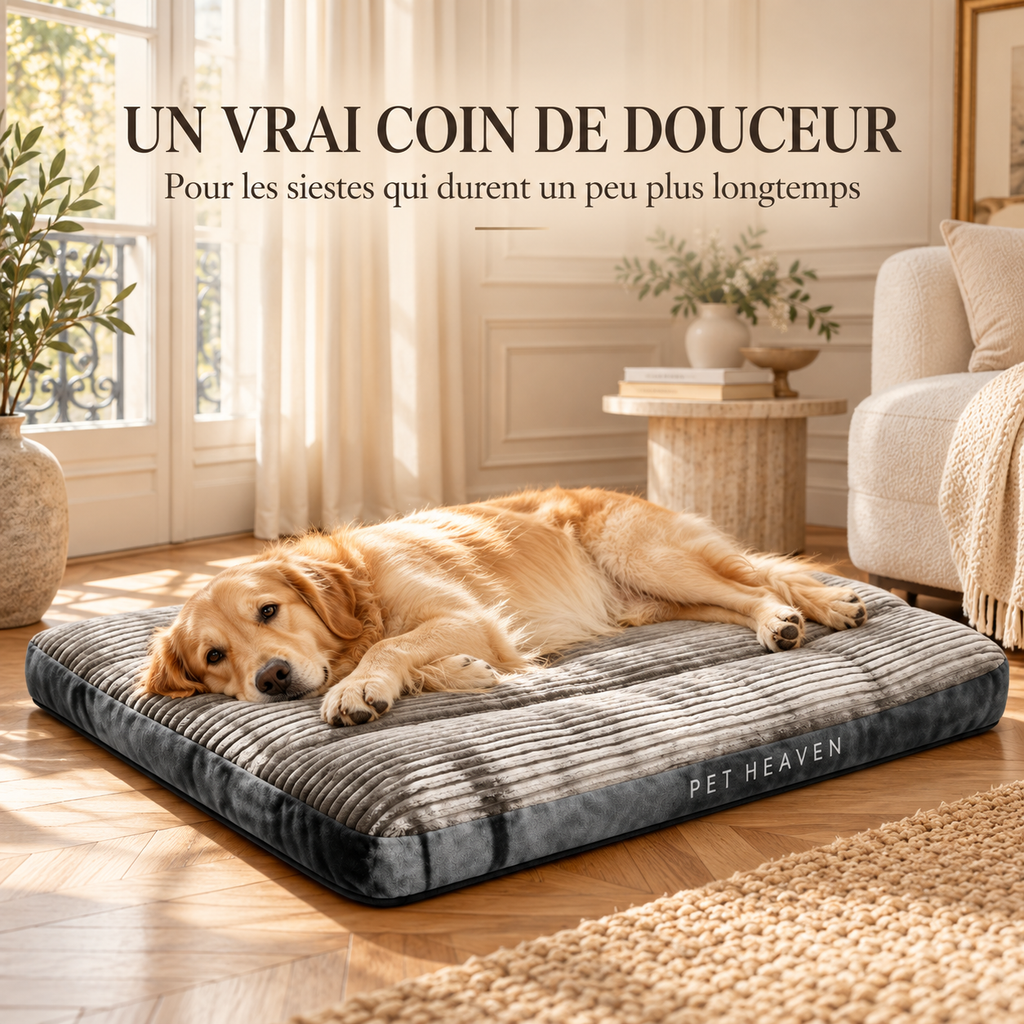 Croc’Dodo – Matelas moelleux et déhoussable pour chien