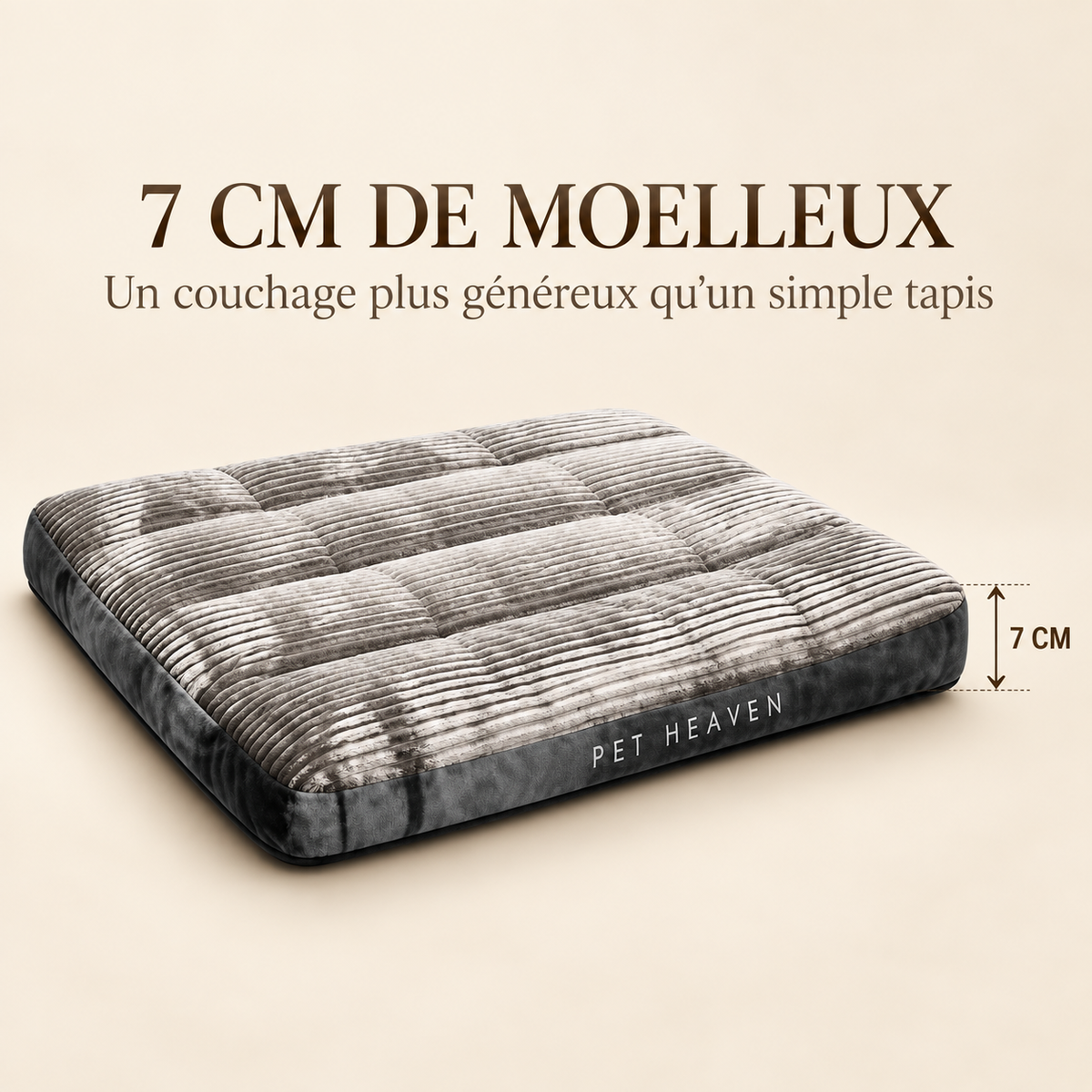 Croc’Dodo – Matelas moelleux et déhoussable pour chien