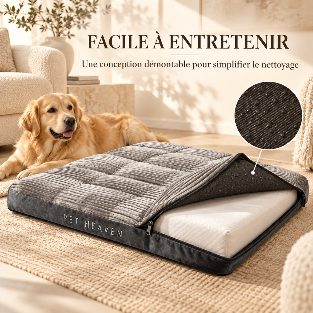 Croc’Dodo – Matelas moelleux et déhoussable pour chien