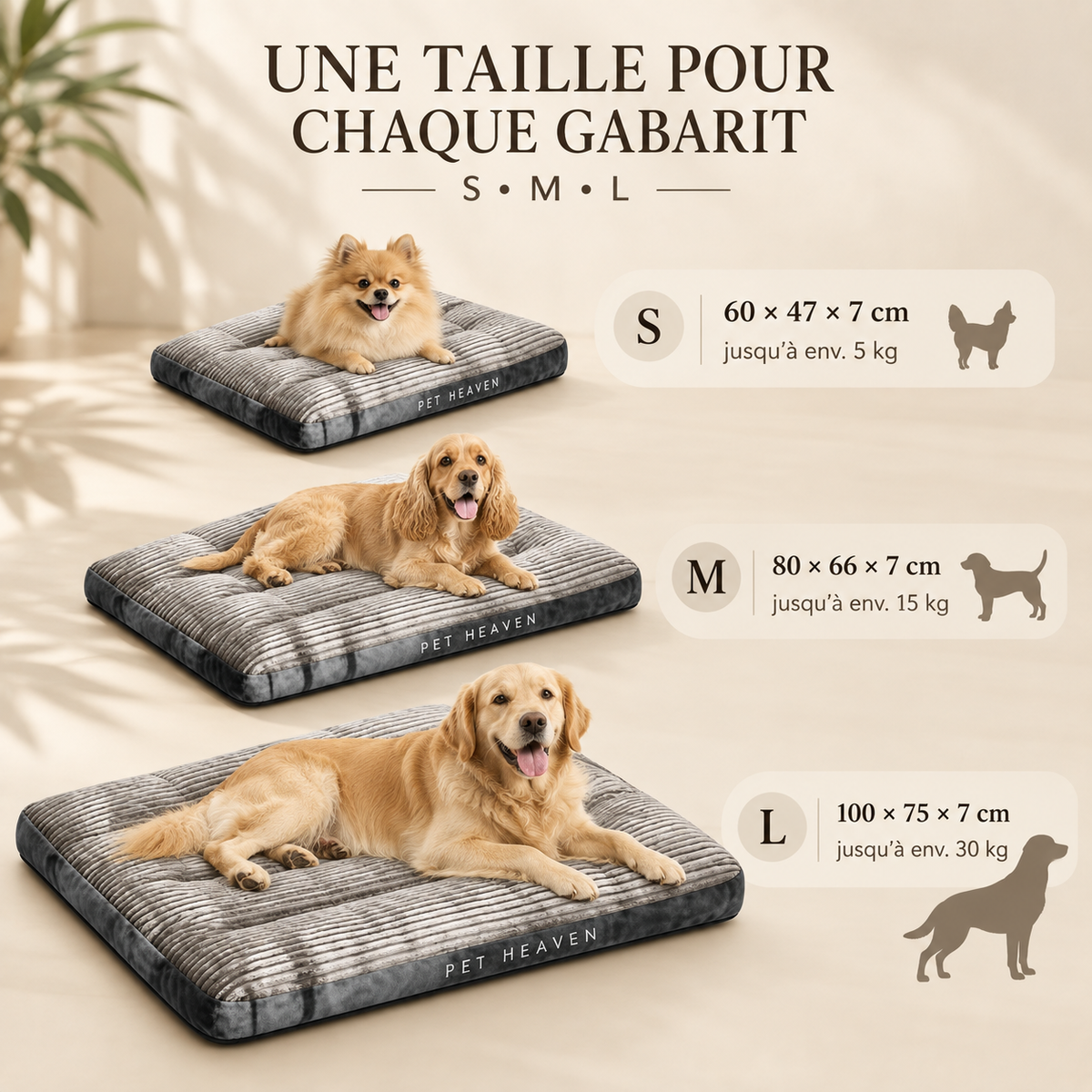 Croc’Dodo – Matelas moelleux et déhoussable pour chien