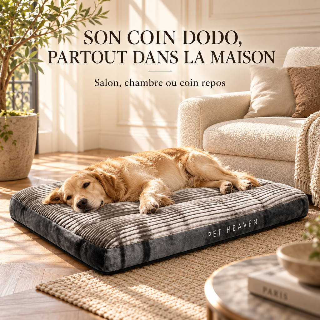 Croc’Dodo – Matelas moelleux et déhoussable pour chien