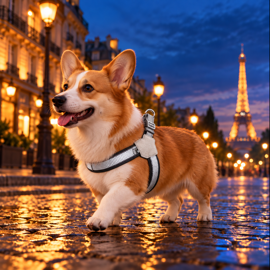 Le Harnais Croc-Route - Harnais pour Chien Réfléchissant