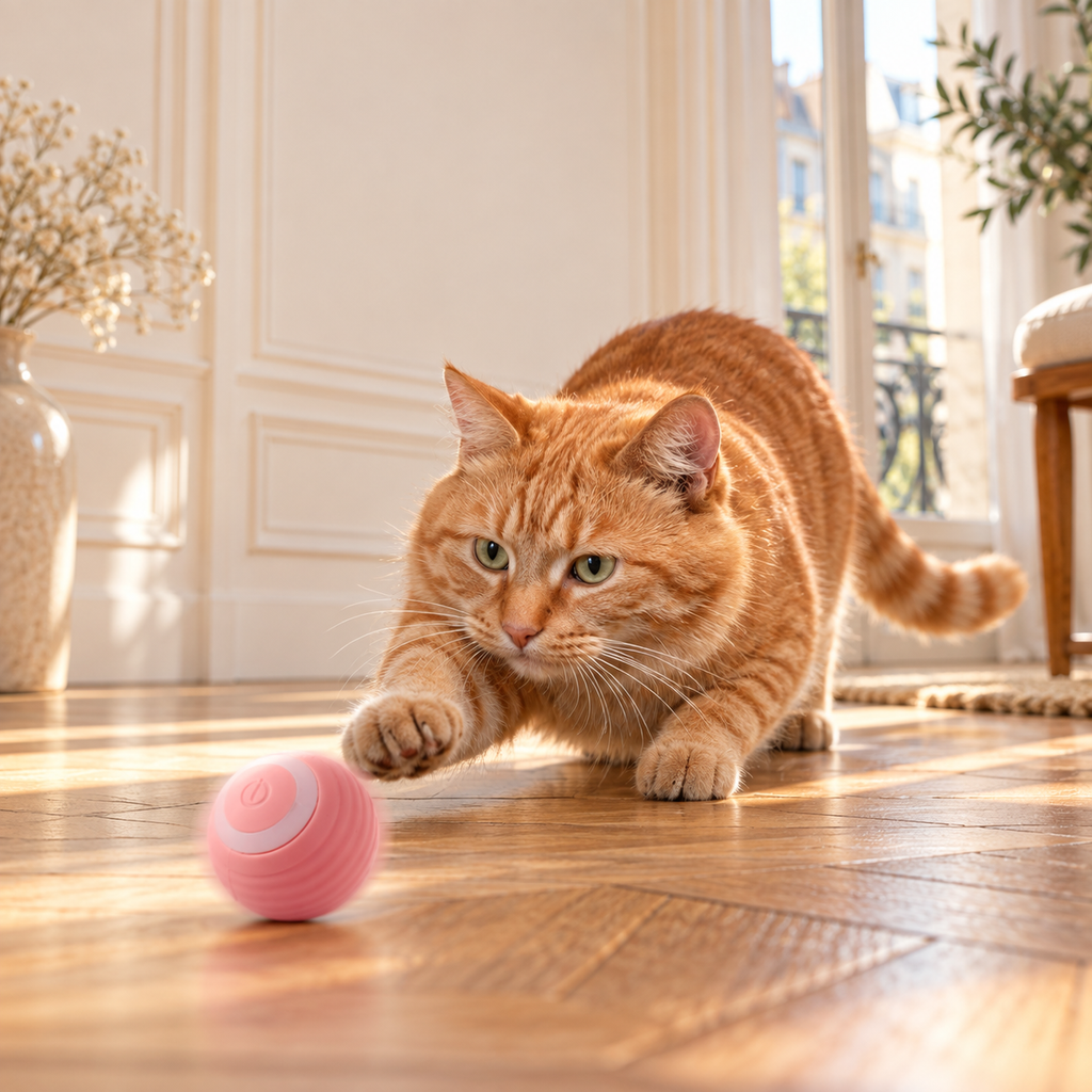 La Balle Folle - Balle Interactive pour Chat