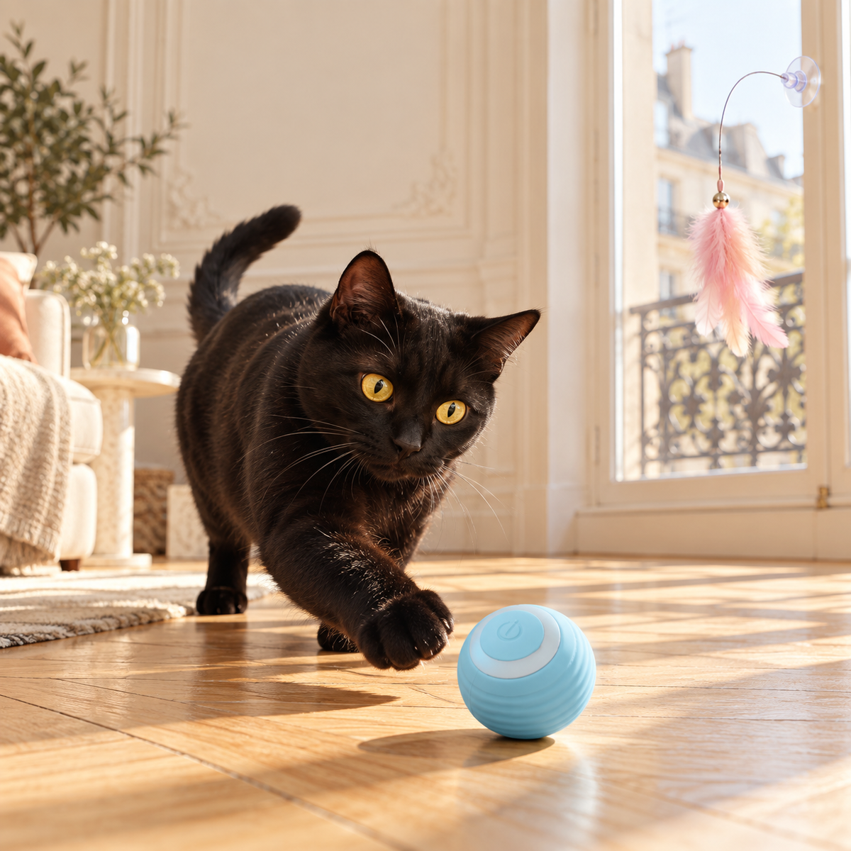 La Balle Folle - Balle Interactive pour Chat